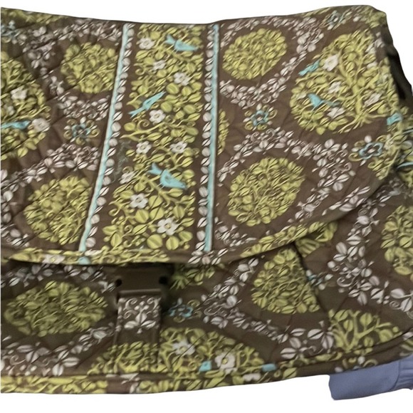 Vera Bradley Vintage handbag Sittin in a tree pattern large satchel Preowned - Picture 3 of 9
